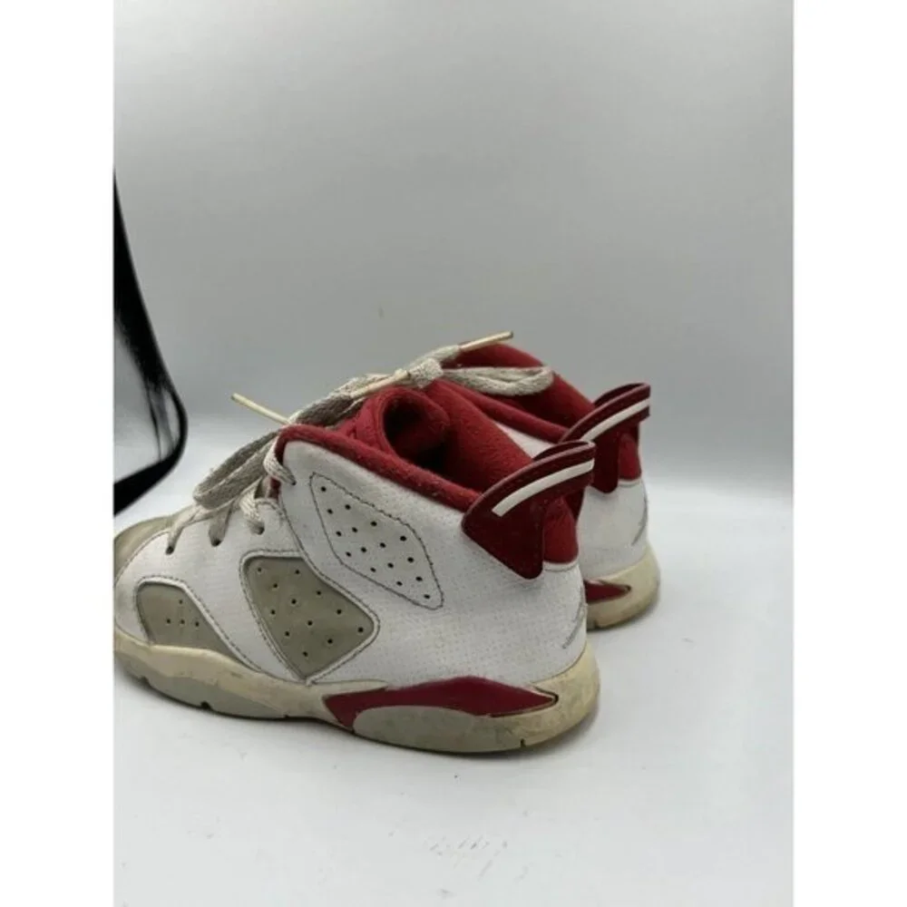 Nike Air Jordan Retro VI 6 Alternate White Gym Red Platinum Size 10C  384667-113